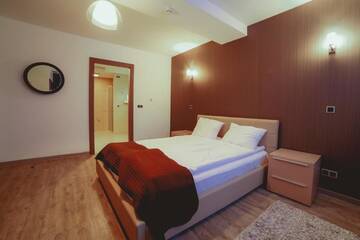Фото номера Улучшенный двухместный номер с 1 кроватью Апарт-отели Silver Mountain Resort &amp; Spa г. Пояна-Брашов 3