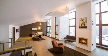 Фото номера Апартаменты в пентхаусе Апарт-отели Silver Mountain Resort &amp; Spa г. Пояна-Брашов 2