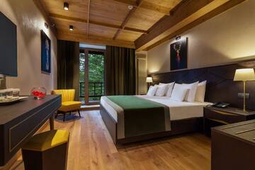 Фото номера Номер с кроватью размера «king-size» и балконом Отель Ana Hotels Bradul Poiana Brasov г. Пояна-Брашов 4