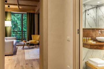 Фото номера Номер Делюкс с кроватью размера «king-size» Отель Ana Hotels Bradul Poiana Brasov г. Пояна-Брашов 5