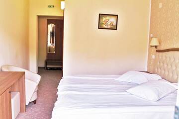 Фото номера Двухместный номер с 1 кроватью или 2 отдельными кроватями Отель Hotel Crisalpin г. Пояна-Брашов 8
