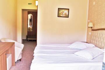 Фото номера Двухместный номер с 1 кроватью или 2 отдельными кроватями Отель Hotel Crisalpin г. Пояна-Брашов 5