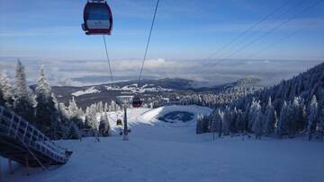 Фото номера Апартаменты с видом на горы Апарт-отели Apartament Alpin Poiana Brasov , etaj 8 г. Пояна-Брашов 75