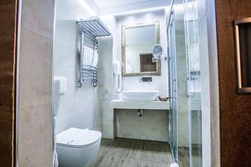 Фото номера Стандартный двухместный номер с 1 кроватью Курортные отели Alpin Resort Hotel г. Пояна-Брашов 3